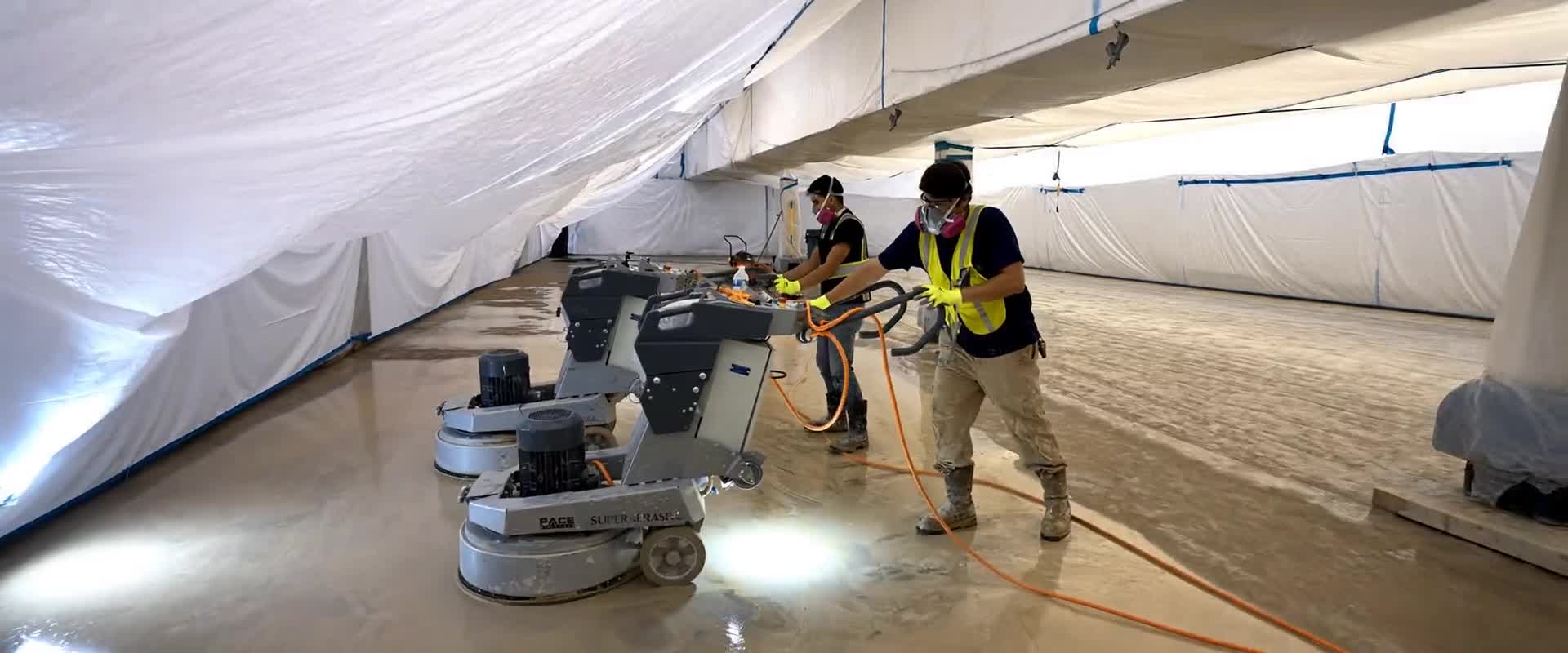 Pace Coatings crew at work on a jobsite